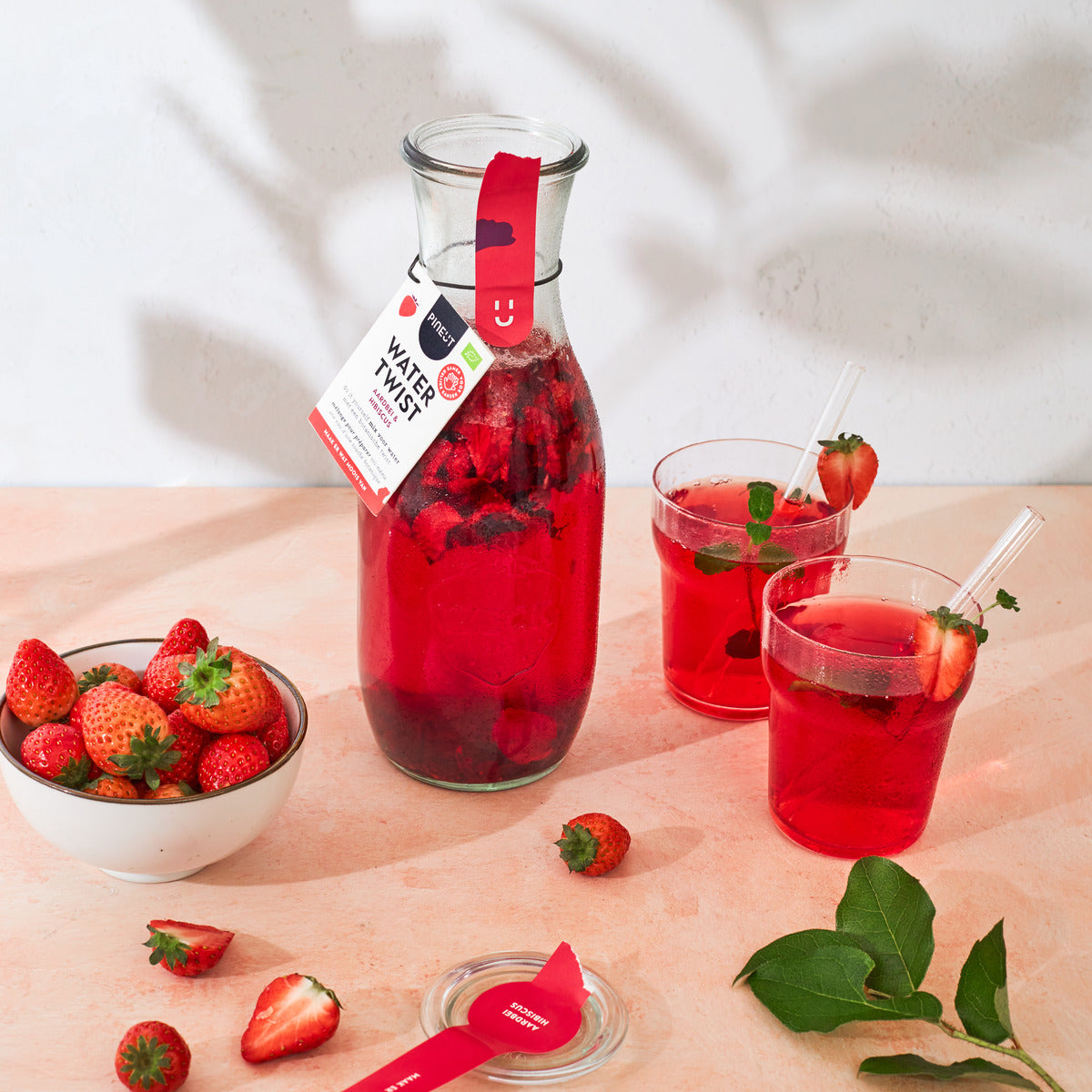 Watertwist | Carafe | Strawberry & Hibiscus BIO