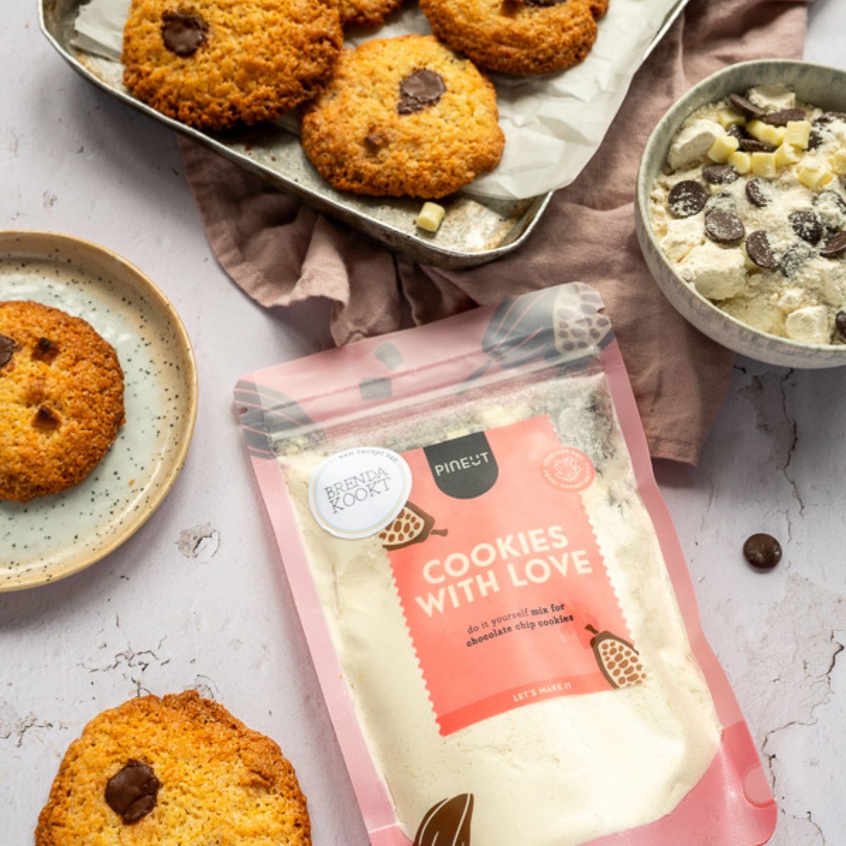 Baking Cookies | Cookies with Love | pouch bag | Pineut x BrendaKookt