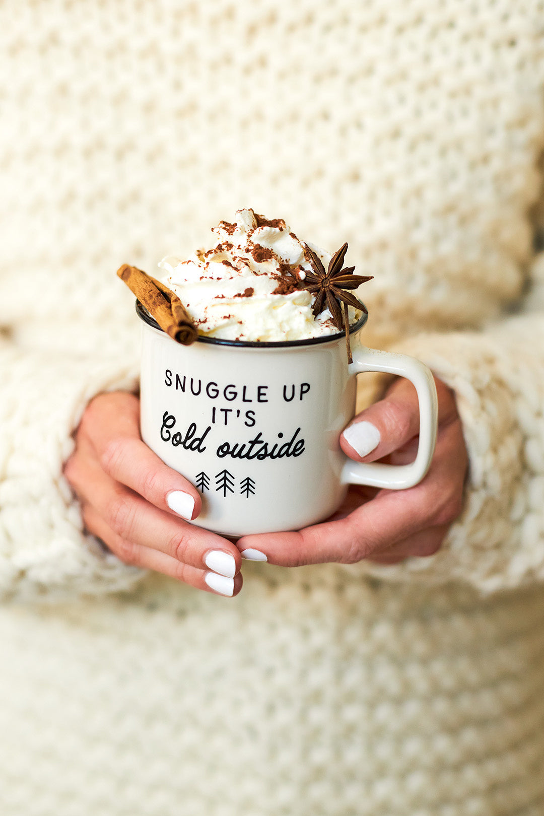 Een kop warme chocolademelk