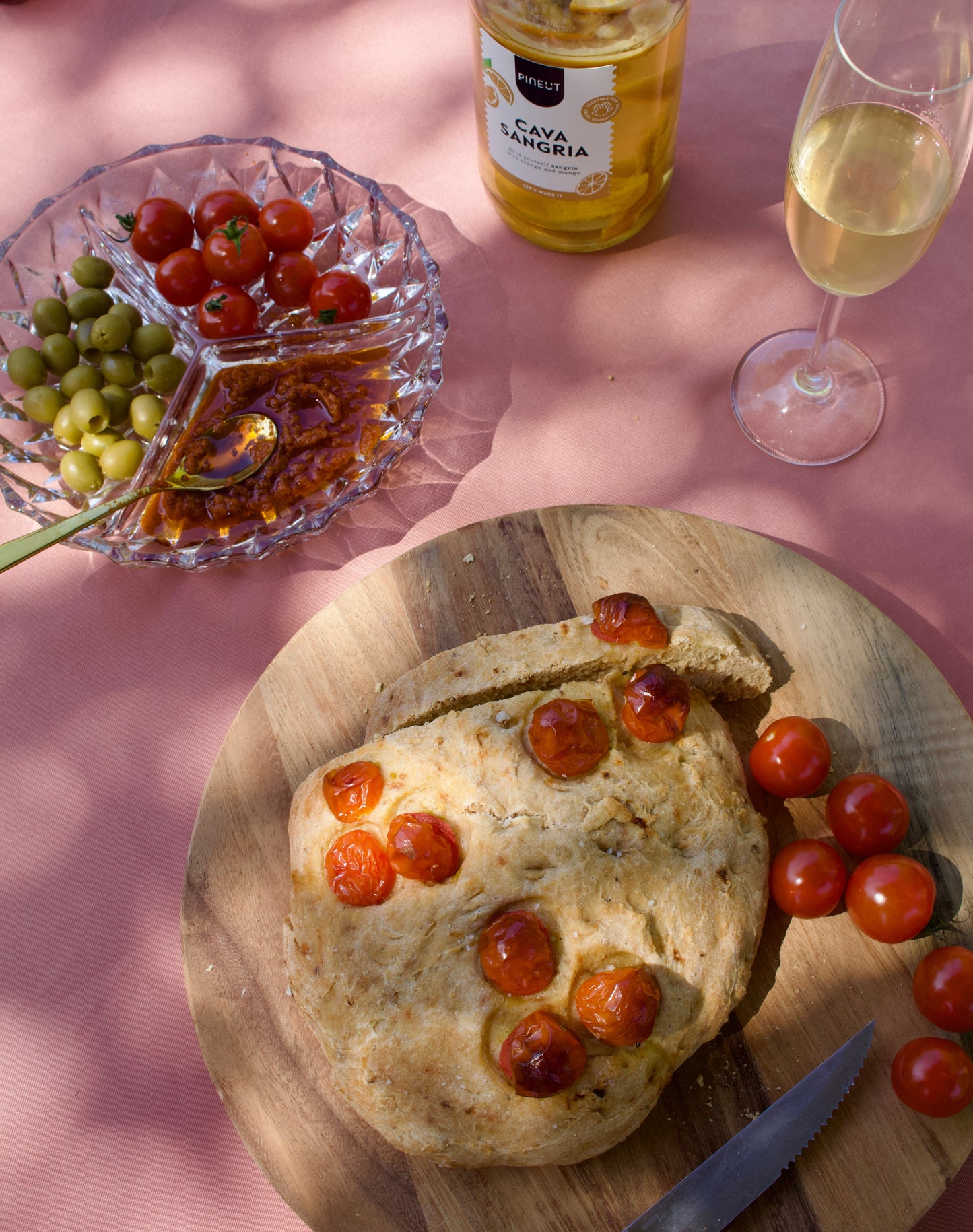 Focaccia | zak | Tomato-bruschetta | Doos met 8 stuks