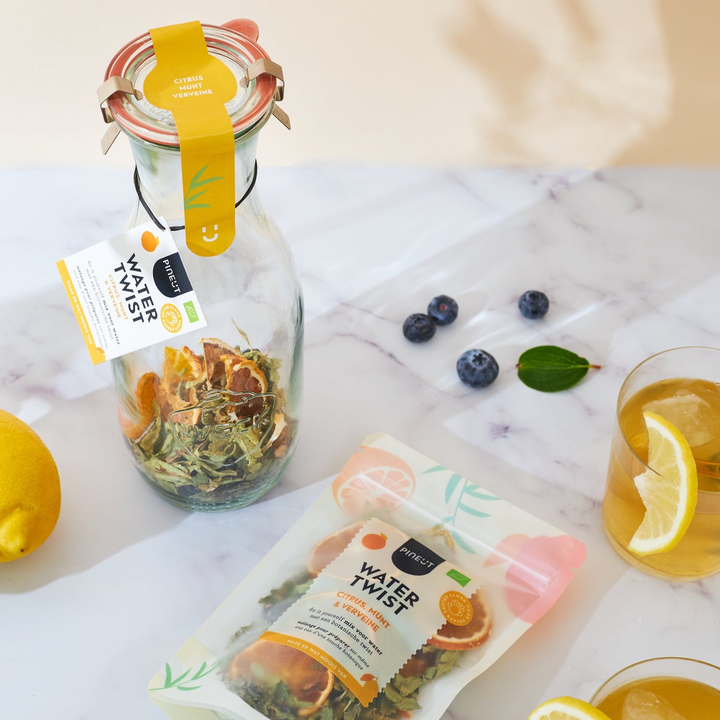 Watertwist | Citrus, Mint & Verbena | in carafe | BIO | Pineut