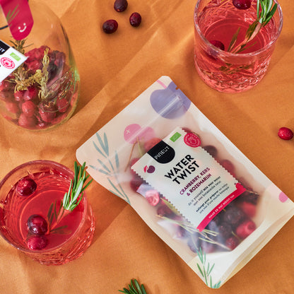 Watertwist | Beuteltasche | Cranberry, Kirsche & Rosmarin Bio