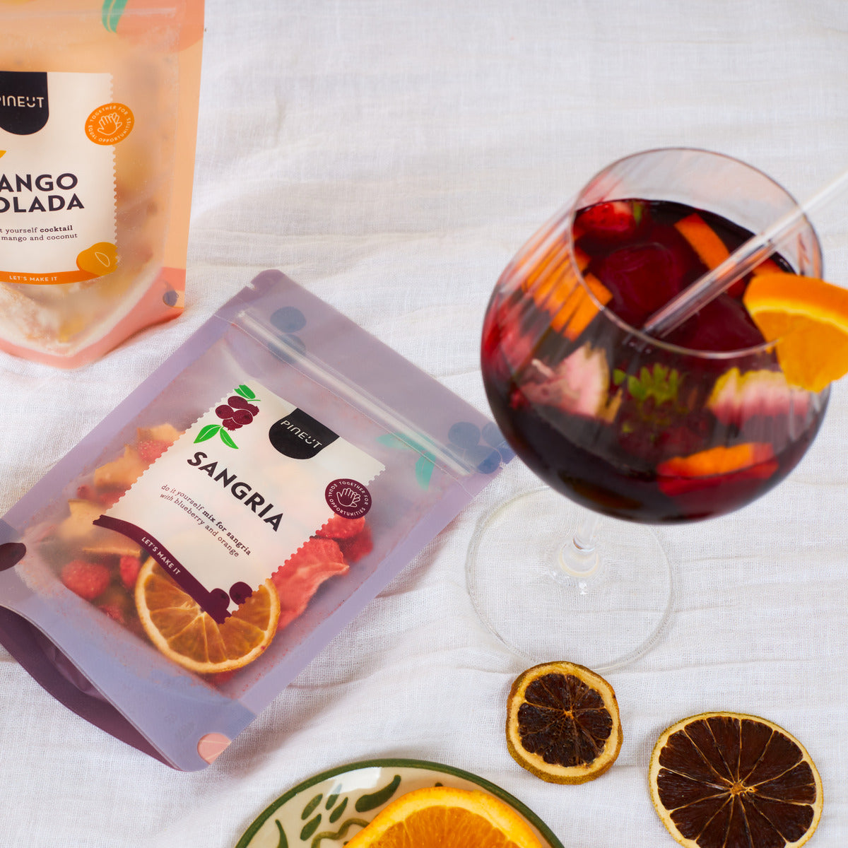 Summer drink | pouchbag | Sangria red wine BIO