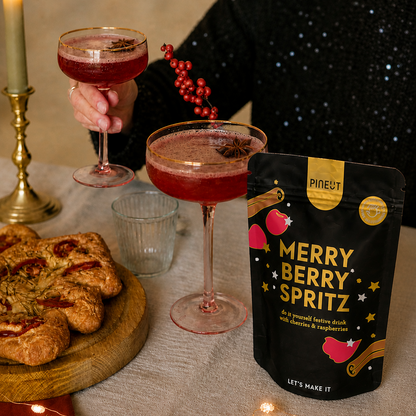 Holiday Special | Merry Berry Spritz Mocktail | Pouchbag | Doos met 10 stuks