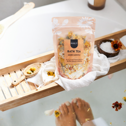 Bath Tea | pouchbag | Jasmine & Marigold | Home Spa