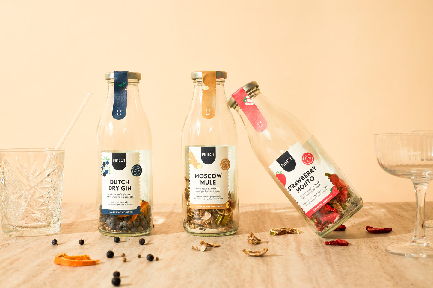 Gin Tonic, Mojito &amp; Moscow Mule | Pineut Combination | Cocktails