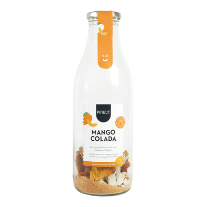 Tropische mango colada van Pineut voor zonnige cocktailmomenten thuis.
