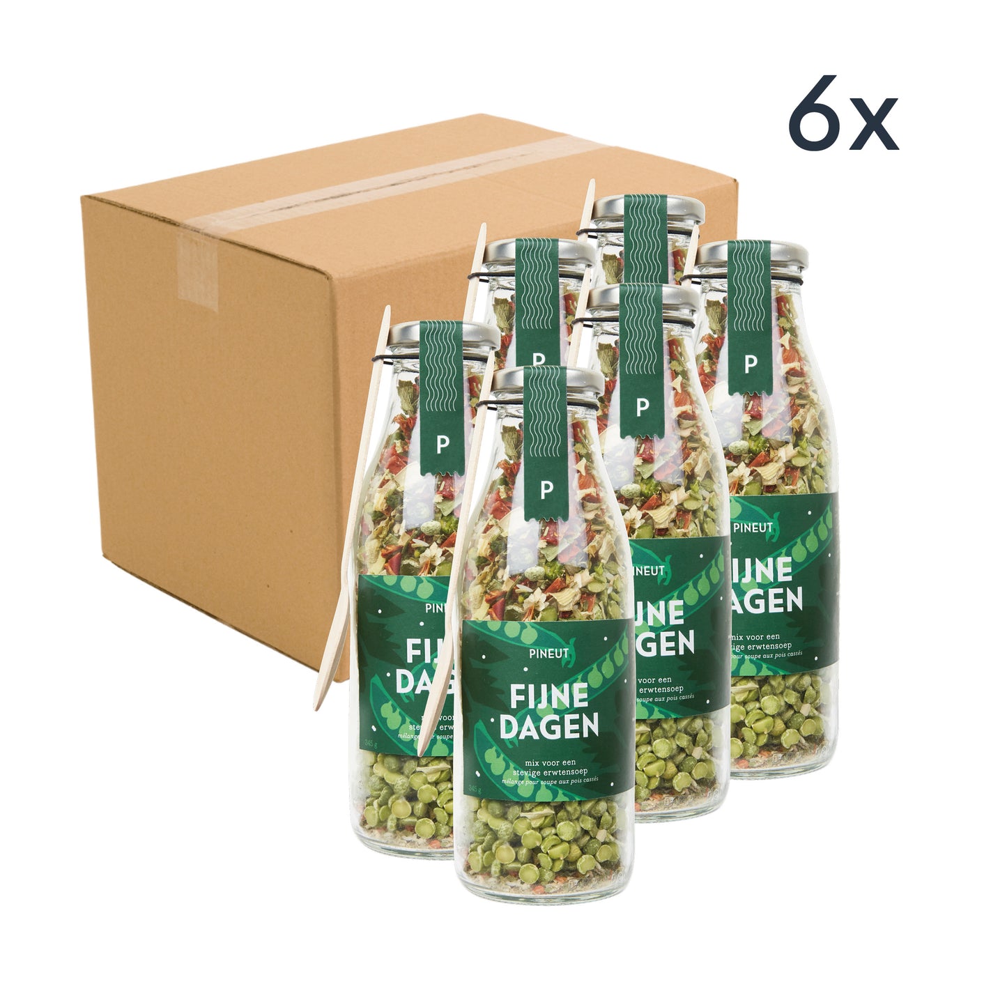 Soup | bottle | Pea soup - Happy days | Box of 8