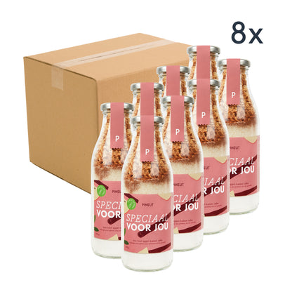 Appel-Kaneel Cake | DIY Cakemix in fles | Doos met 8 stuks