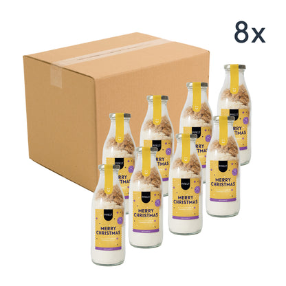 Préparation pour Cake de Noël pomme-cannelle | Bouteille cadeau | Dessert maison aux saveurs authentiques