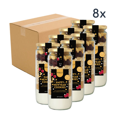 Holiday Special | Happy New Year Cookies | Jar | Scatola da 8 pezzi
