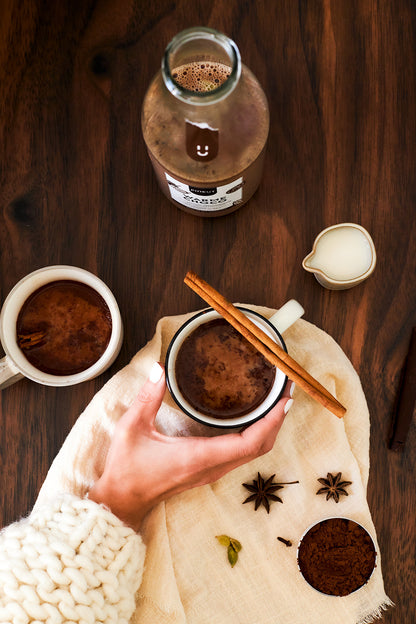 Making hot chocolate | Original gift in a bottle | Carafe | Pineut