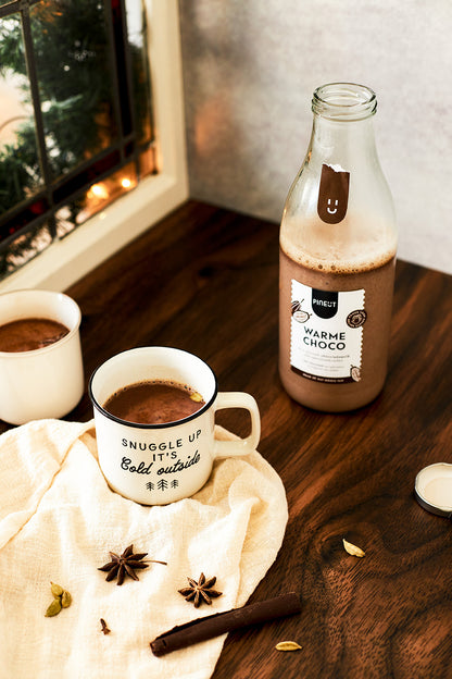 Making hot chocolate | Original gift in a bottle | Carafe | Pineut