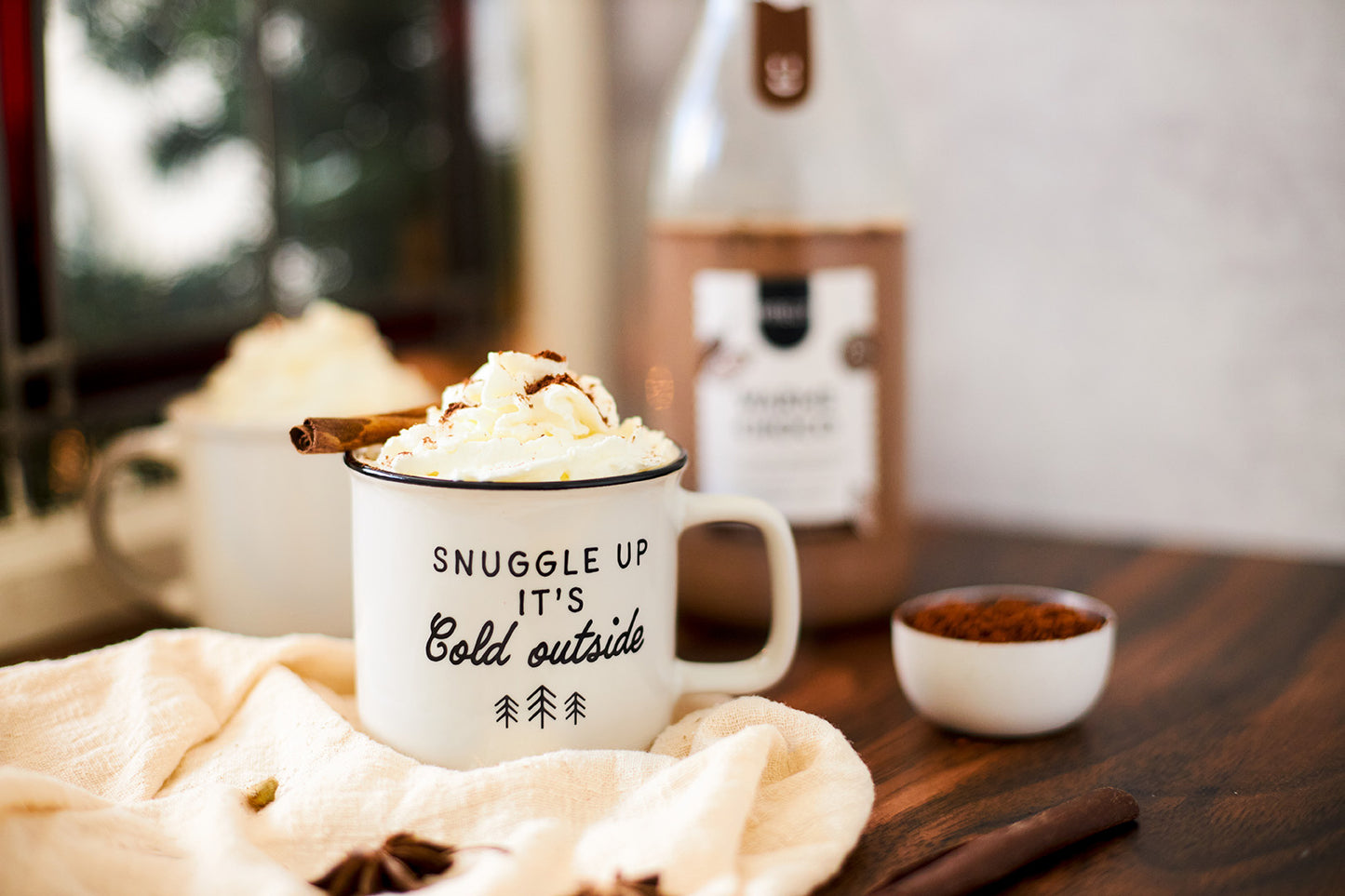 Making hot chocolate | Original gift in a bottle | Carafe | Pineut