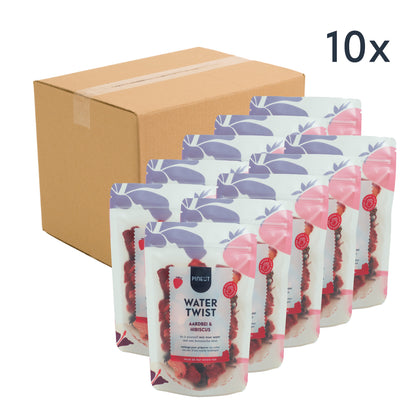 Watertwist | Pouchbag | Aardbei & Hibiscus BIO | Doos met 10 stuks